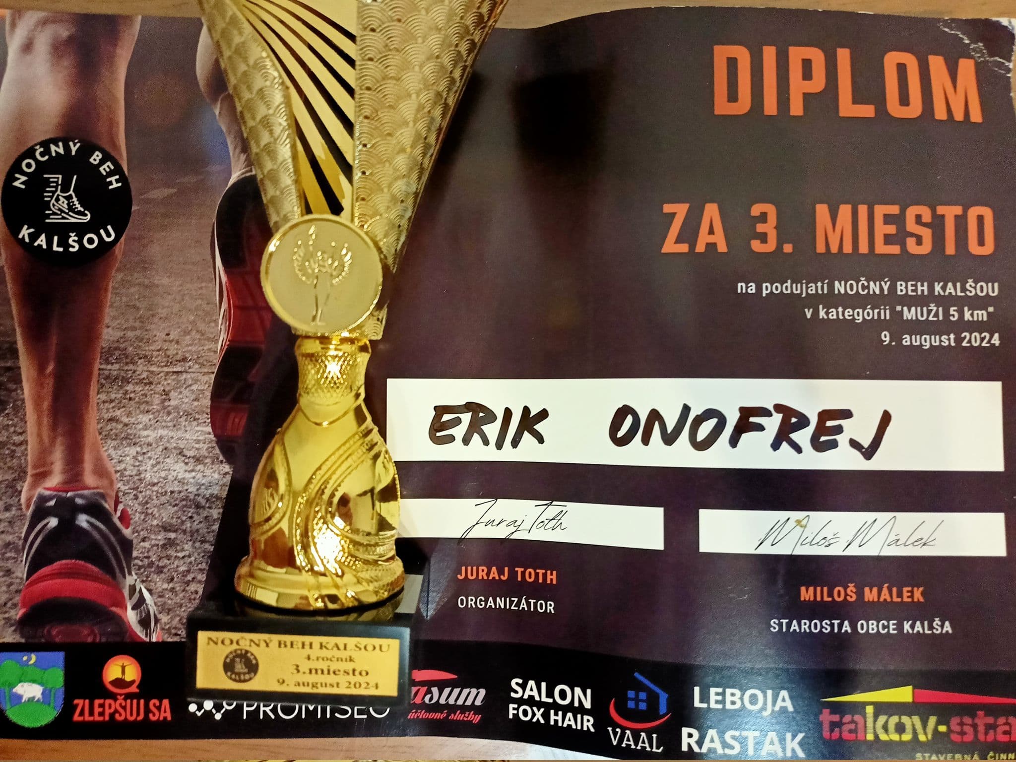 Nočný beh Kalšou 2024